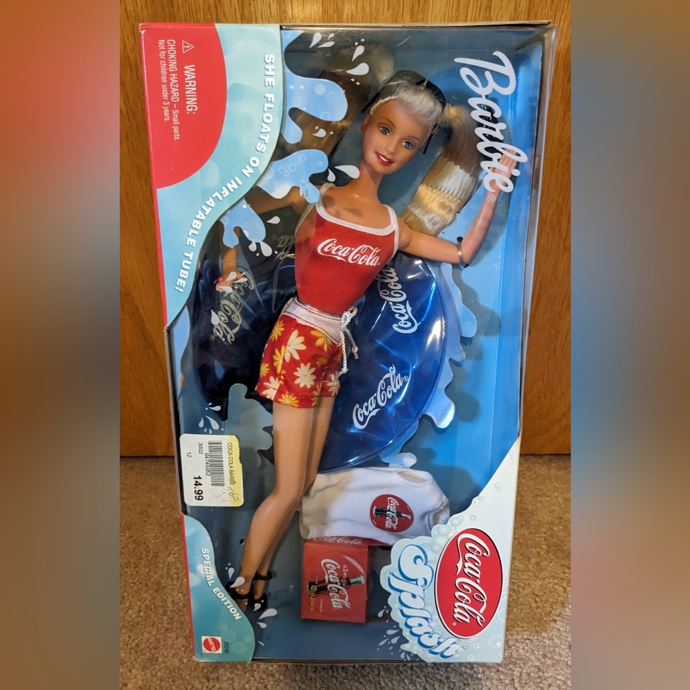 Vintage Coca-Cola Splash Barbie Doll - 1999